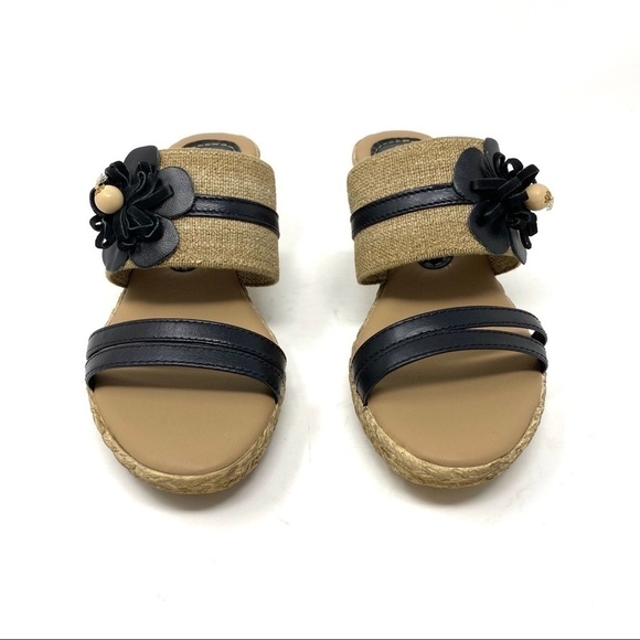 Azura by Spring Step Aketi Platform Wedge sandal black - Picture 4 of 7